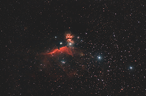 Barnard33 Horsehead-Nebula und NGC2024 Flame-Nebula © 2020 by Tobias Wittmann · wittinobi