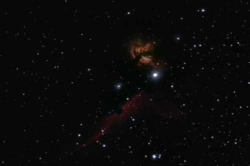Barnard33 Horsehead-Nebula und NGC2024 Flame-Nebula © 2020 by Tobias Wittmann · wittinobi