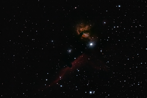 Barnard33 Horsehead-Nebula und NGC2024 Flame-Nebula © 2020 by Tobias Wittmann · wittinobi